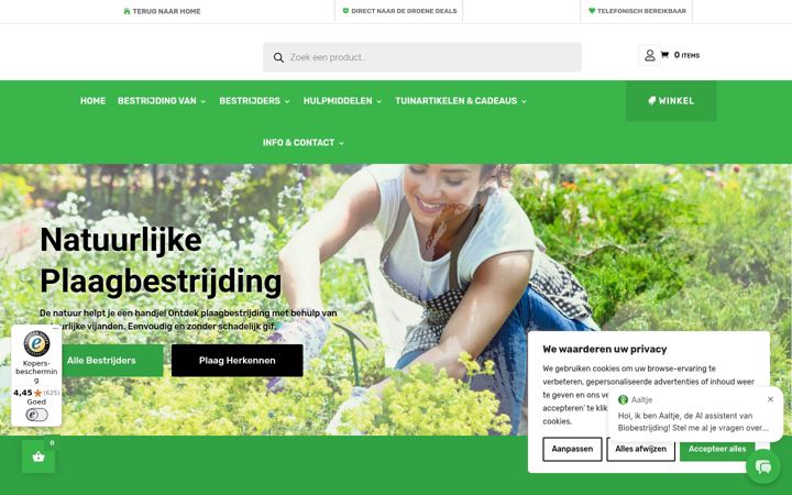 Screenshot of biobestrijding.nl