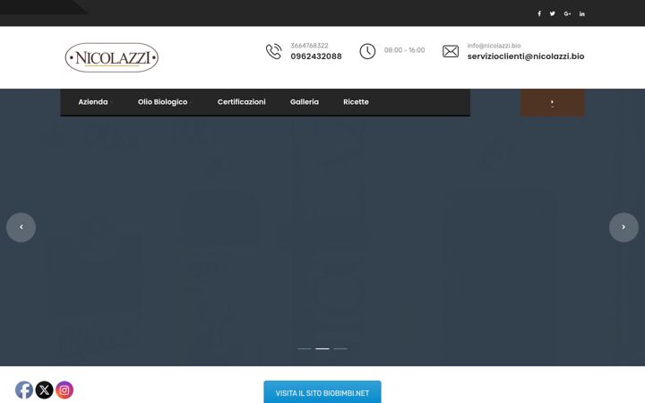 Screenshot of biobimbi.it