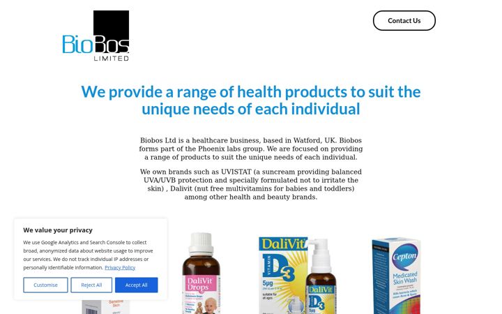 Screenshot van biobos.co.uk