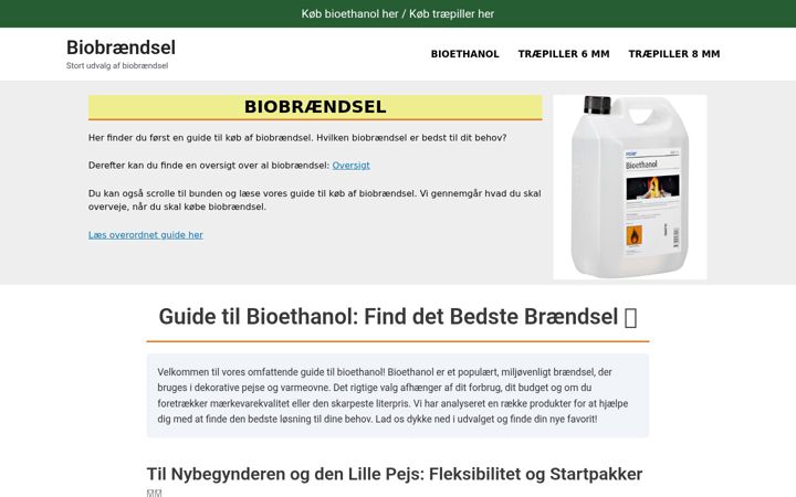 Screenshot of biobraendsel.dk