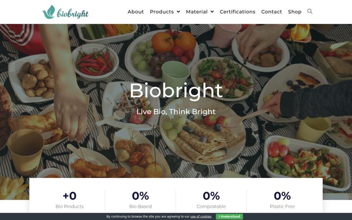 Skjámynd af biobright.eu