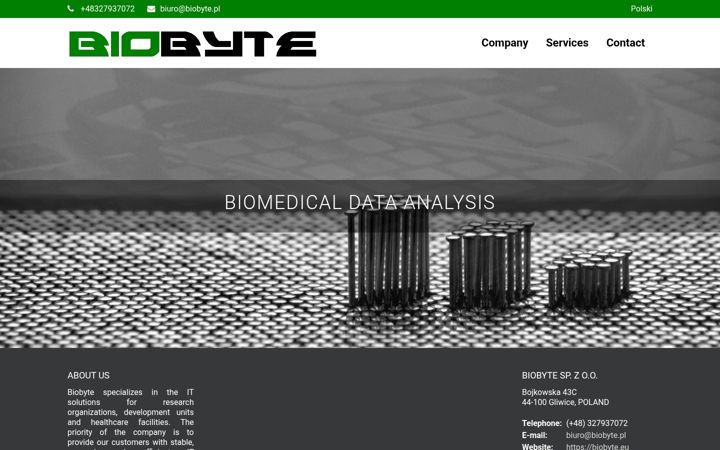 Screenshot of biobyte.eu