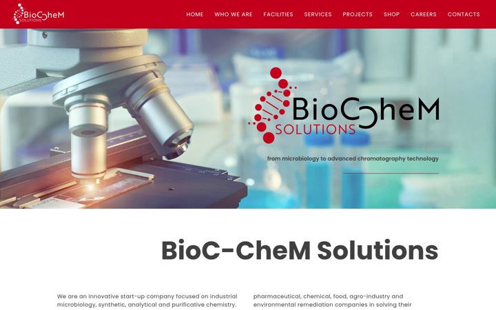 Screenshot of bioc-chemsolutions.com