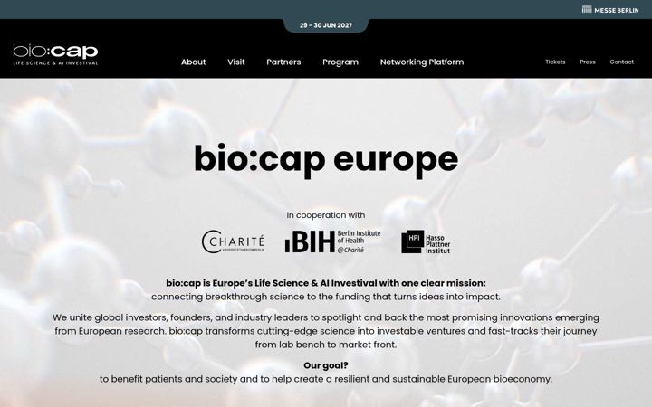 Screenshot of biocap-europe.com