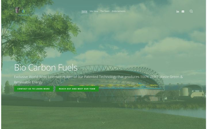 Screenshot of biocarbonfuels.com