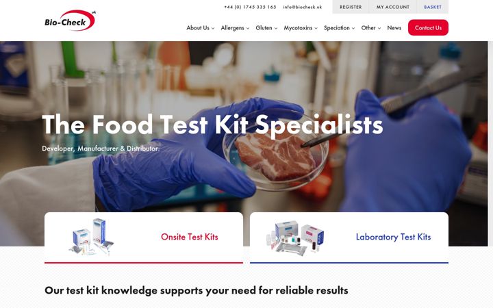 Screenshot of biocheck.uk