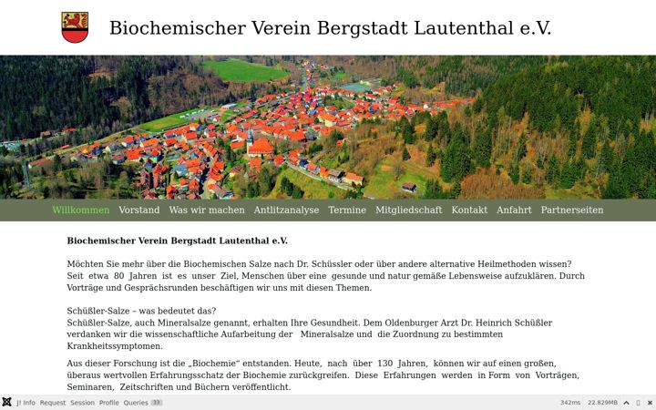 Screenshot of biochemie-lautenthal.de