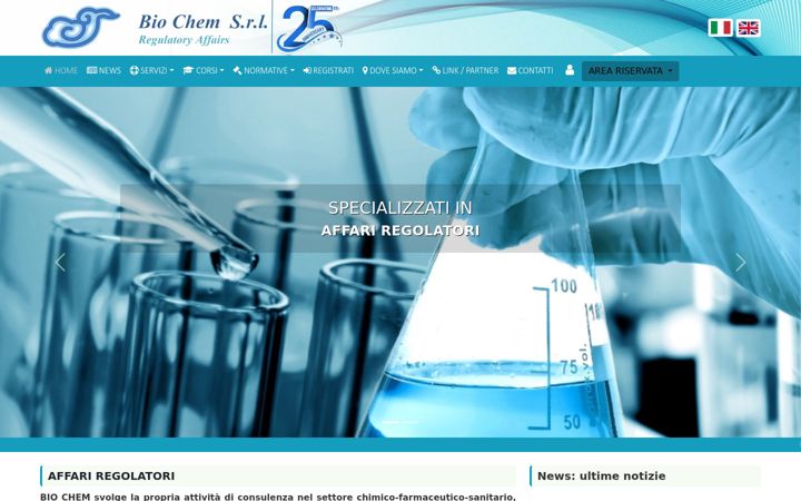 Screenshot of biochemsrl.com