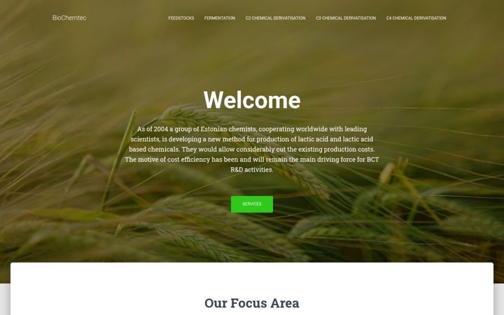 Screenshot of biochemtec.eu