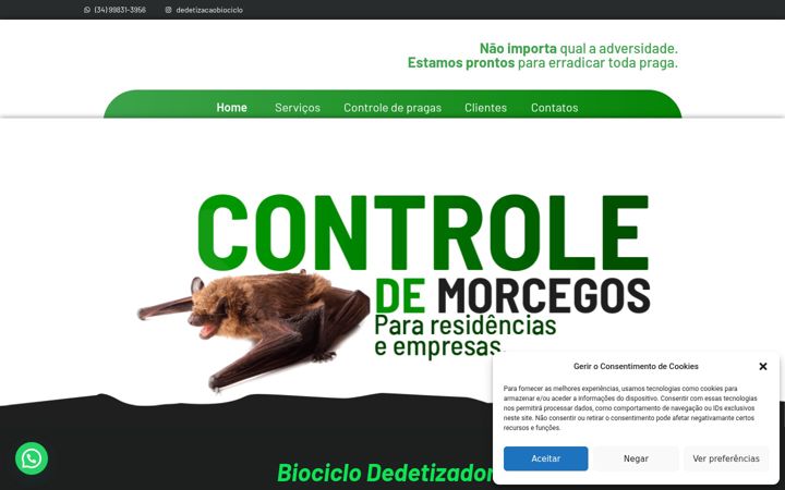 Skärmbild av biociclodedetiza.com.br