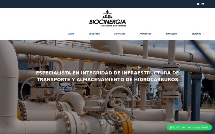 Screenshot of biocinergia.com