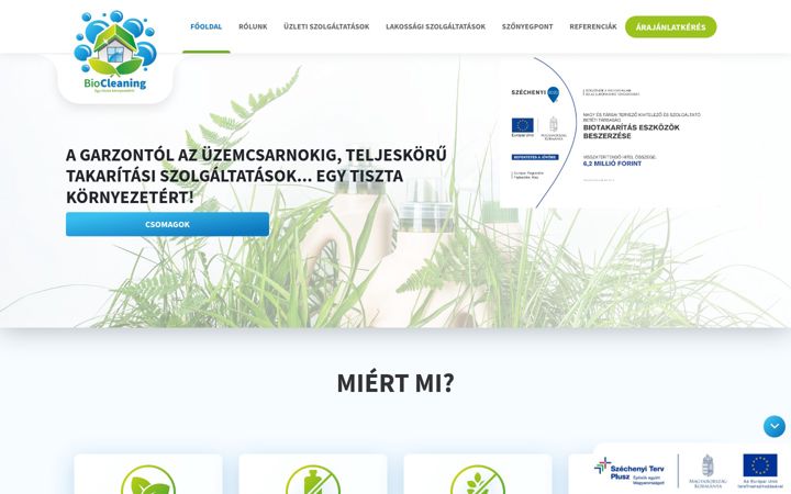 Screenshot of biocleaning.hu