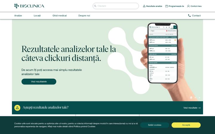 Screenshot of bioclinica.ro