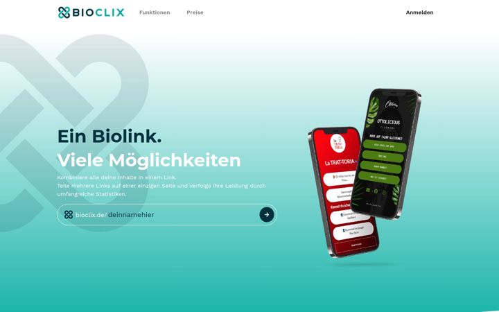 Screenshot of bioclix.de