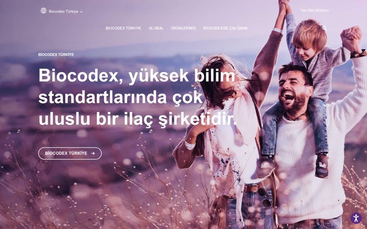 Screenshot di biocodex.com.tr