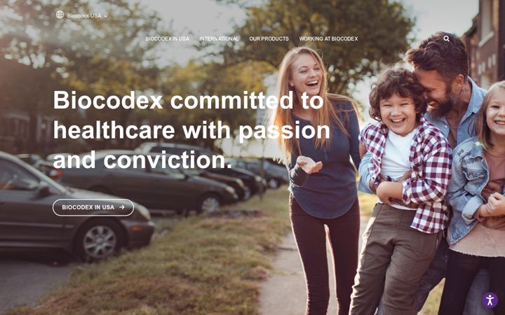 Screenshot of biocodex.us
