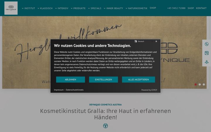 Screenshot of biocome.at