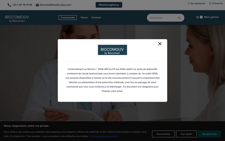 Captura de pantalla de biocomouv.fr