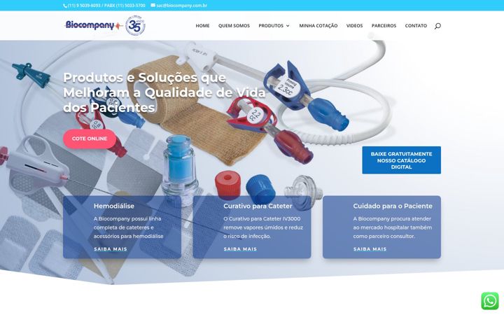 Skärmbild av biocompany.com.br
