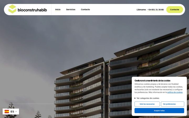 Screenshot of bioconstruhabib.com