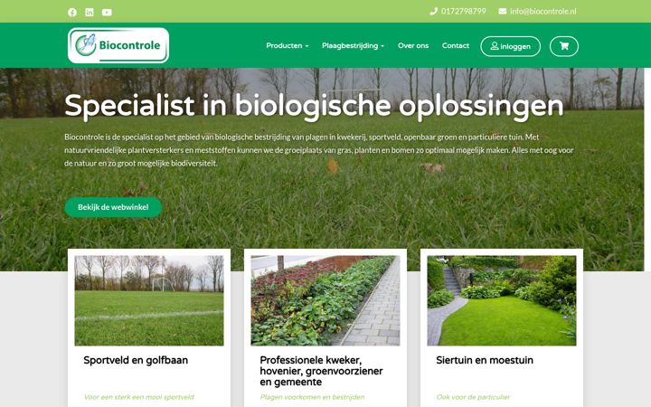 Screenshot of biocontrole.nl