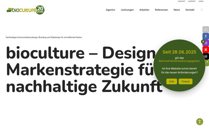 Screenshot of bioculture.de
