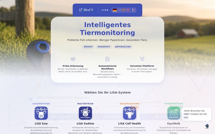 Screenshot of biocv.de
