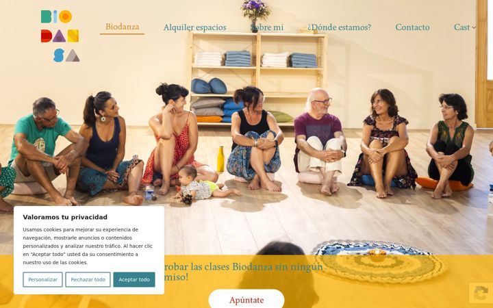 Screenshot of biodansa.com