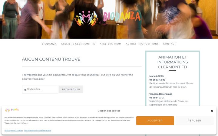 Screenshot of biodanza-danse-reliance.fr