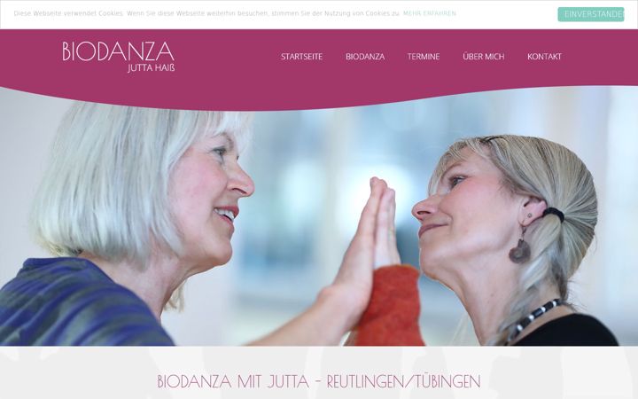 Snímek obrazovky biodanza-mit-jutta.de