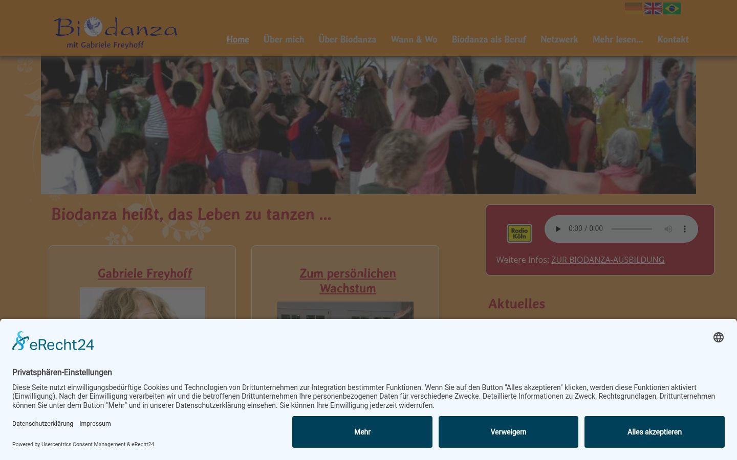 Screenshot tal-banner tal-kunsens muri qabel kwalunkwe interazzjoni