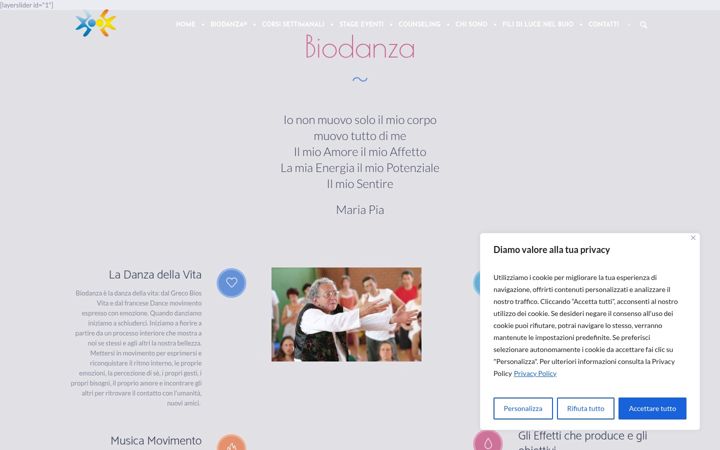 Screenshot of biodanzacounselingfirenze.it