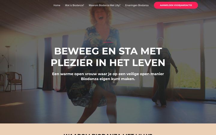 Screenshot of biodanzametlilly.nl