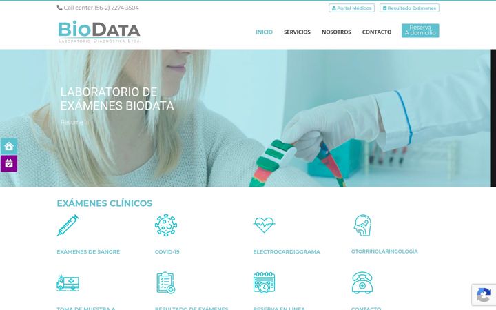 Screenshot of biodata.cl