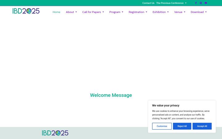 Screenshot van biodconference.org