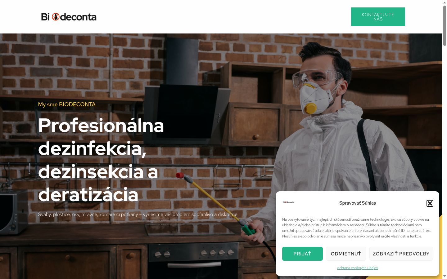 Snimka zaslona bannera za privolu prikazanog prije bilo kakve interakcije