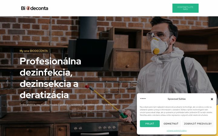 Screenshot of biodeconta.sk