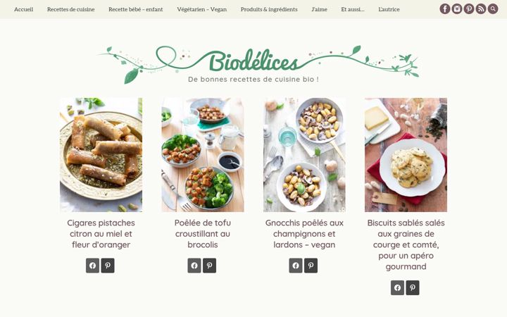 Screenshot of biodelices.fr