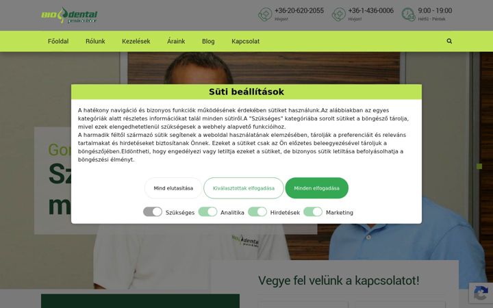 Screenshot of biodental-horvath.hu