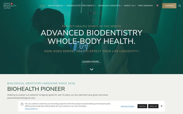 Screenshot of biodental.healthcare