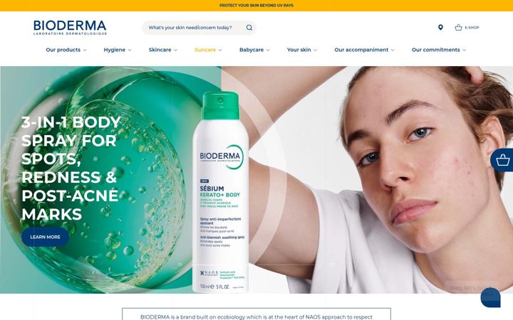 Screenshot of bioderma.co.uk