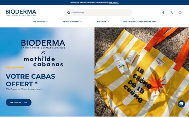 Screenshot of bioderma.fr