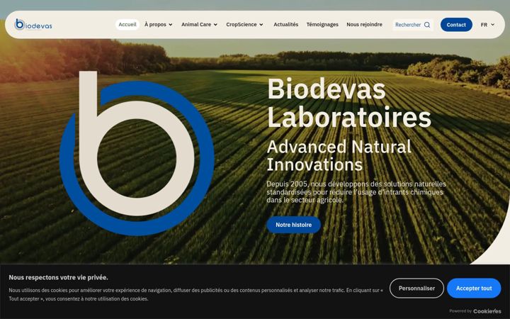 Screenshot of biodevas.com