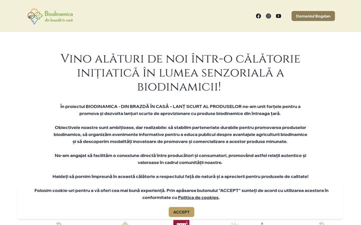 Screenshot of biodinamicadinbrazdaincasa.ro