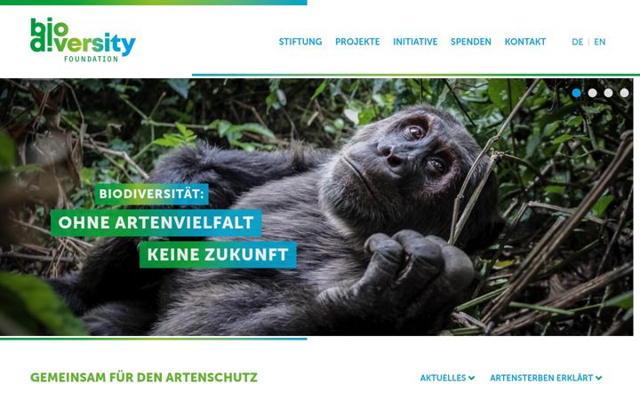 Screenshot of biodiversity-foundation.com