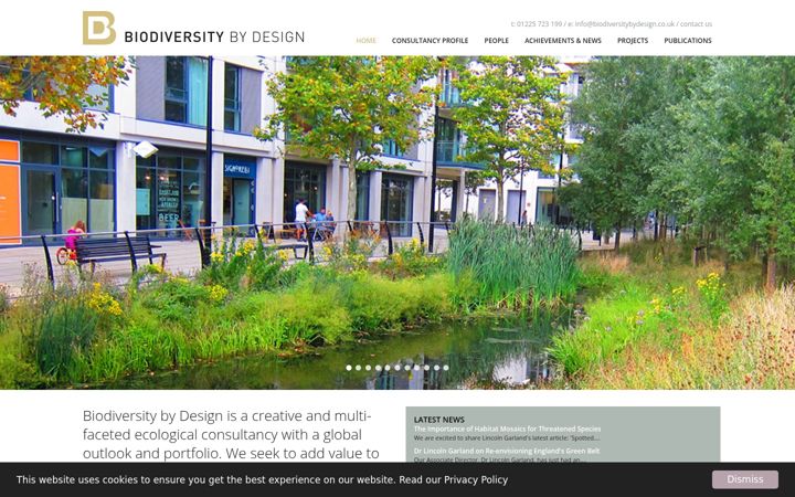 Screenshot of biodiversitybydesign.co.uk
