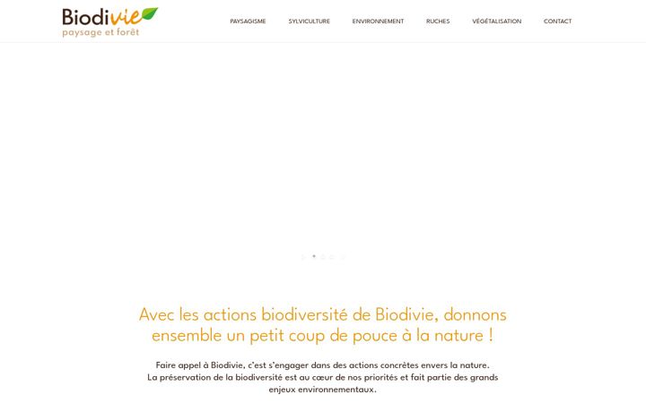 Screenshot of biodivie.fr