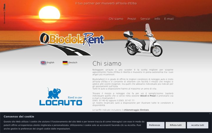 Screenshot of biodolarent.it