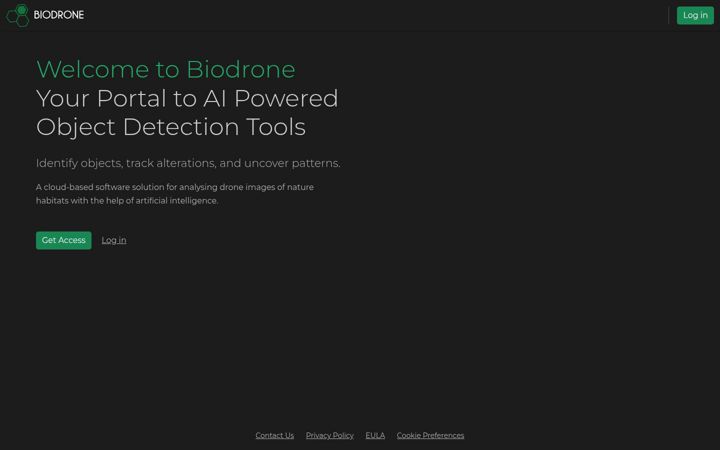 Screenshot of biodroneportal.com