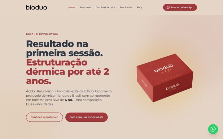 Screenshot of bioduo.com.br
